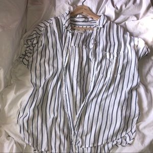 Striped Flowy Button Up 💨 - AE